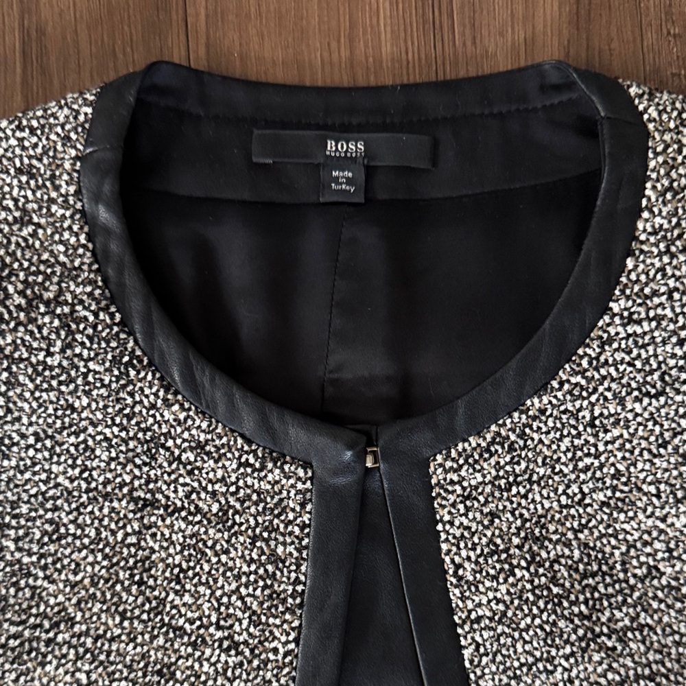 BOSS BLACK WHITE BROWN TRENCH - Picture 6 of 17